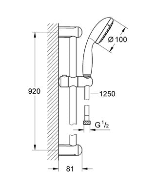Set dus Grohe New Tempesta 100-27646000