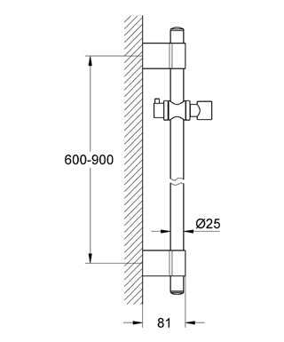 Bara de dus 900 mm - Grohe Rainshower-28819001