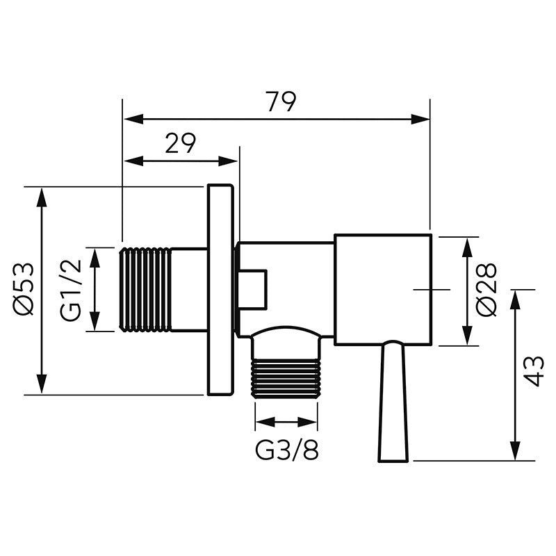 Robinet coltar Ferro Rotondo, crom - Z295