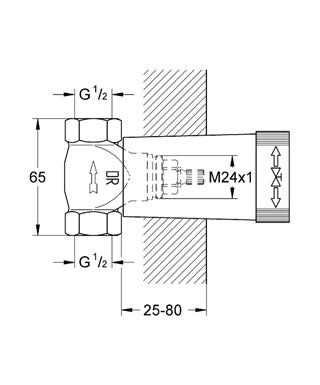 Ventil incastrat 1/2 partea ingropata Grohe-29811000