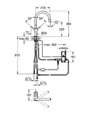 Baterie bucatarie cu actionare la atingere Grohe Minta Touch-31358DC0