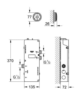 Comandă Digitală pentru cada/dus Grohe-36292000