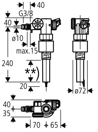 Vană de umplere ½" Grohe-37095000