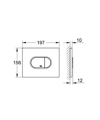 Placa actionare WC Arena Cosmopolitan  Grohe-38858000