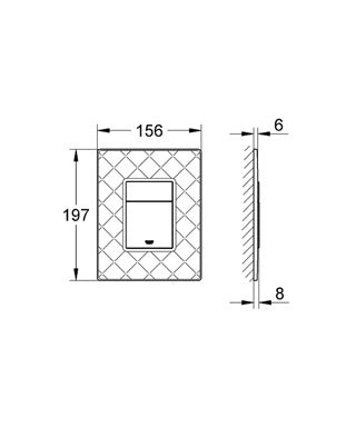Placa actionare wc Grohe Skate Cosmopolitan negru-38913XN0
