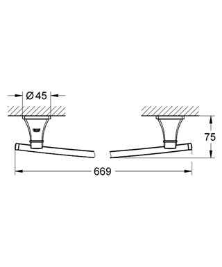 Suport pentru prosop Grohe Grandera cod-40629000