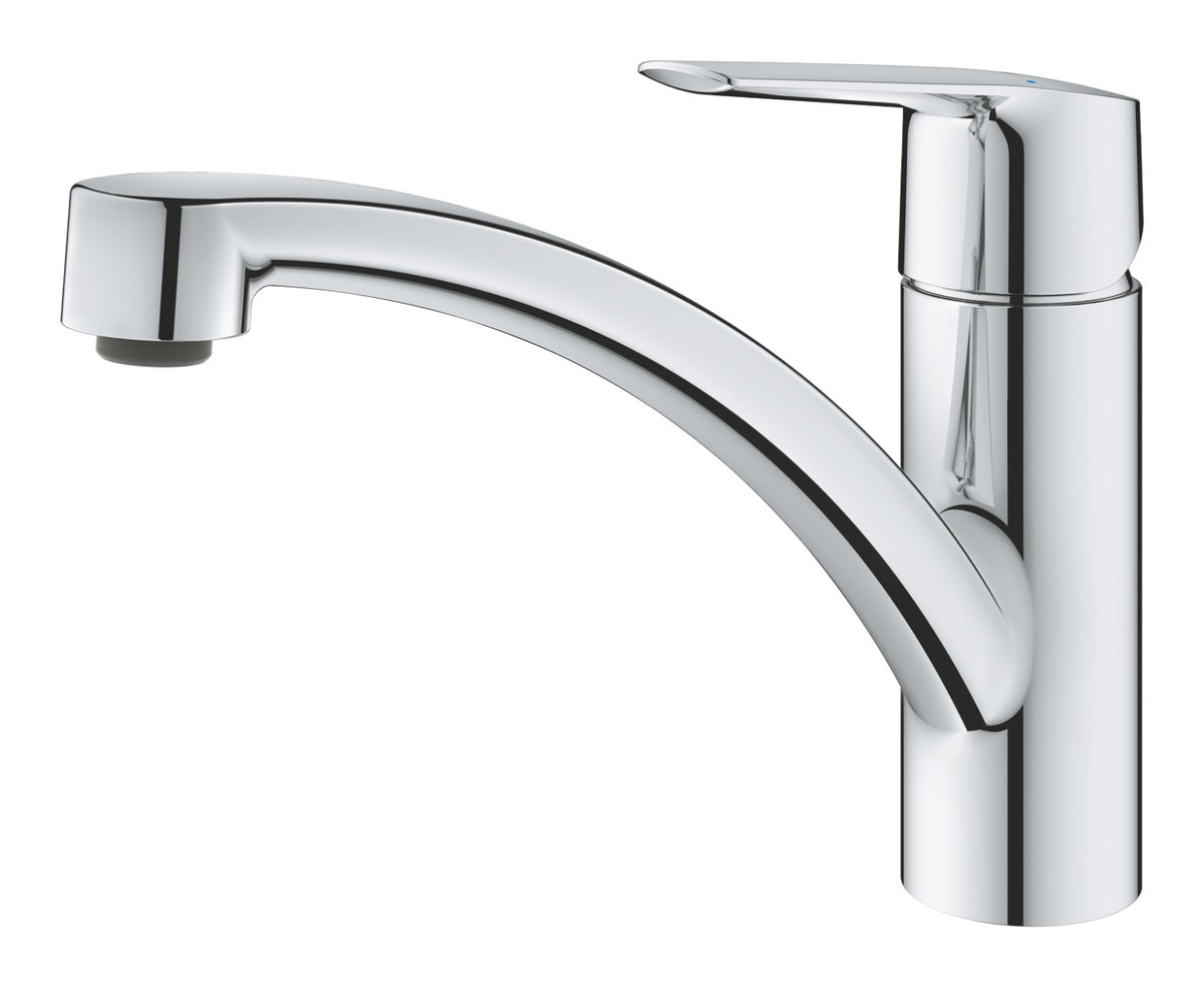 Baterie bucatarie Grohe Start, pipa medie, pivotanta, crom, furtunuri flexibile,model 2022-30530002