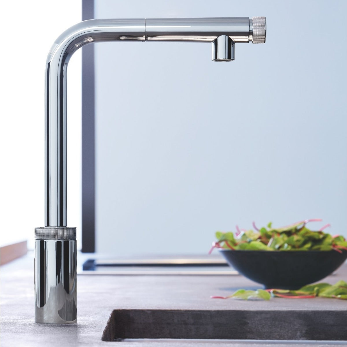 Baterie bucatarie Grohe Minta Smart Control,suprafata cromata, furtune flexibile-31613000 baterii-lux.ro