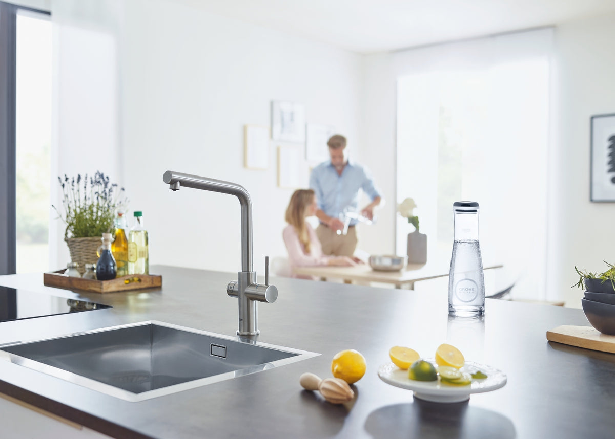 Grohe Blue Home Starter kit pipă tip L supersteel-31454DC0