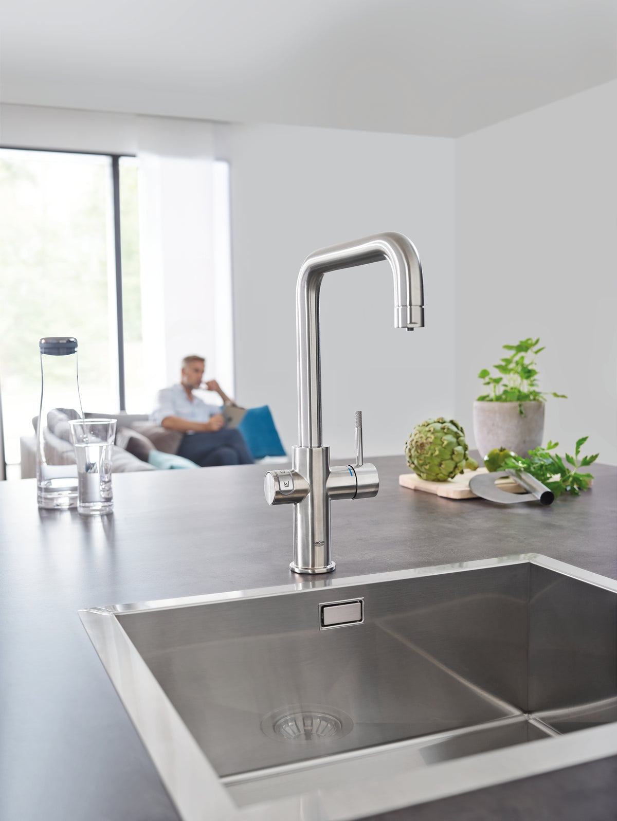 Grohe Blue Home Starter kit pipă tip U supersteel-31456DC1