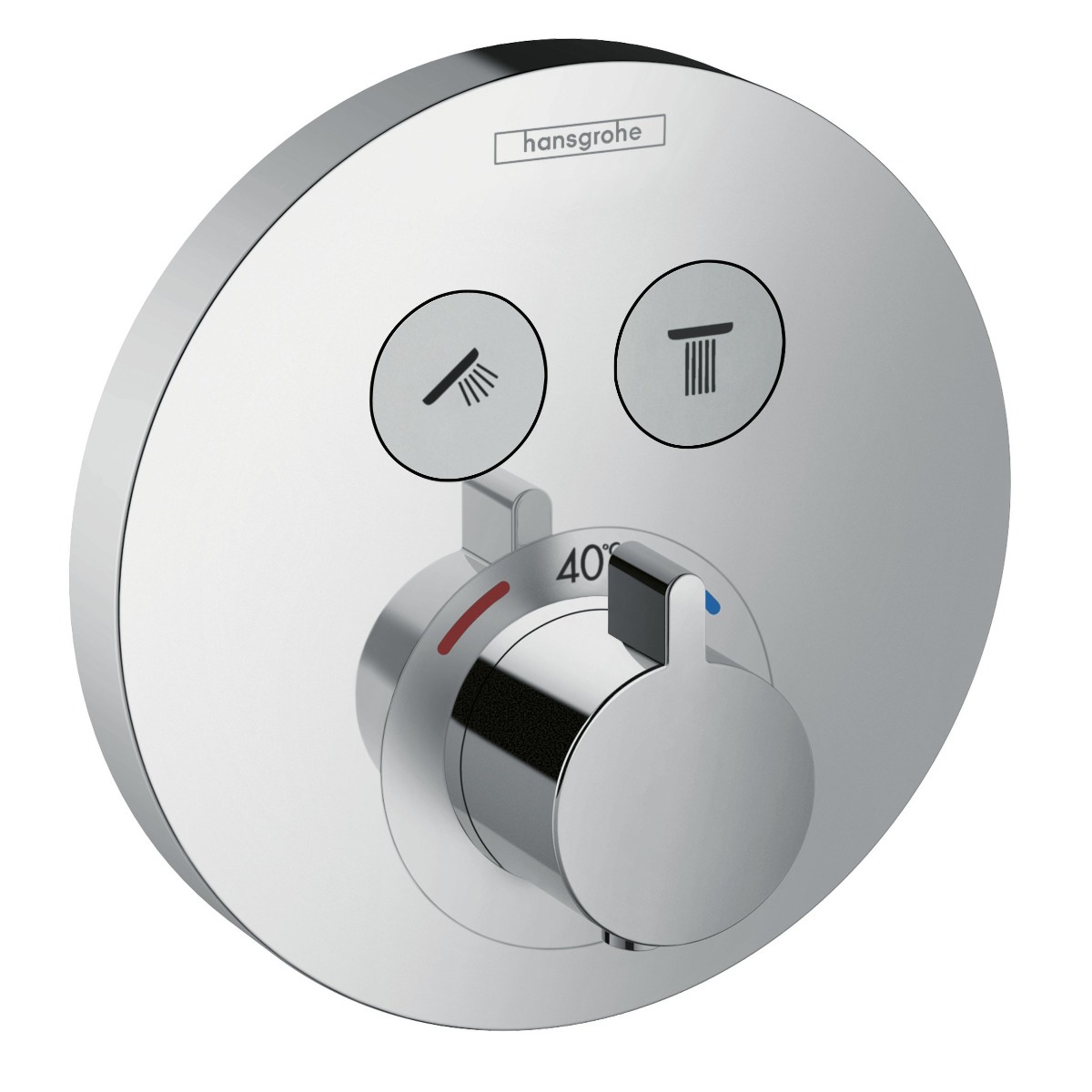 Baterie cada termostatata Hansgrohe ShowerSelect S, montaj incastrat, crom – 15743000 15743000