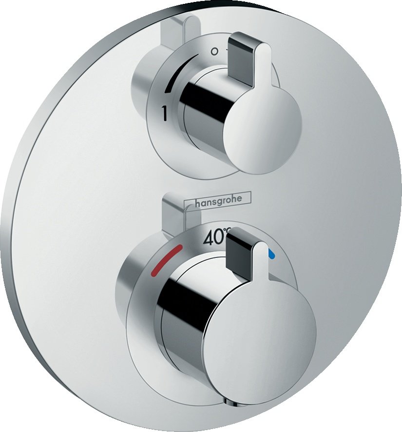 Baterie cada termostatata Hansgrohe Ecostat S, montaj incastrat, crom – 15758000 15758000