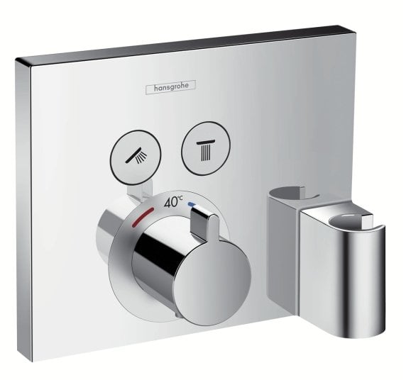 Baterie cada termostatata Hansgrohe ShowerSelect, agatatoare dus, montaj incastrat, crom – 15765000 15765000
