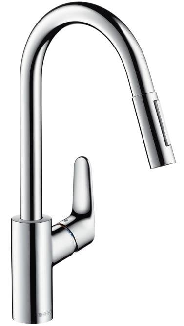 Baterie bucatarie Hansgrohe Focus 240, dus extractibil, crom – 31815000 240
