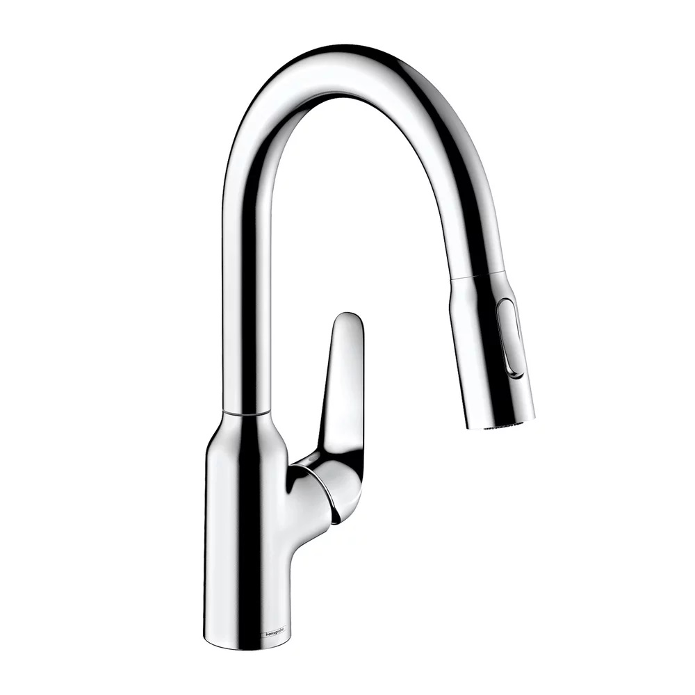 Baterie bucatarie dus extractibil Hansgrohe Focus M42, crom – 71801000 71801000