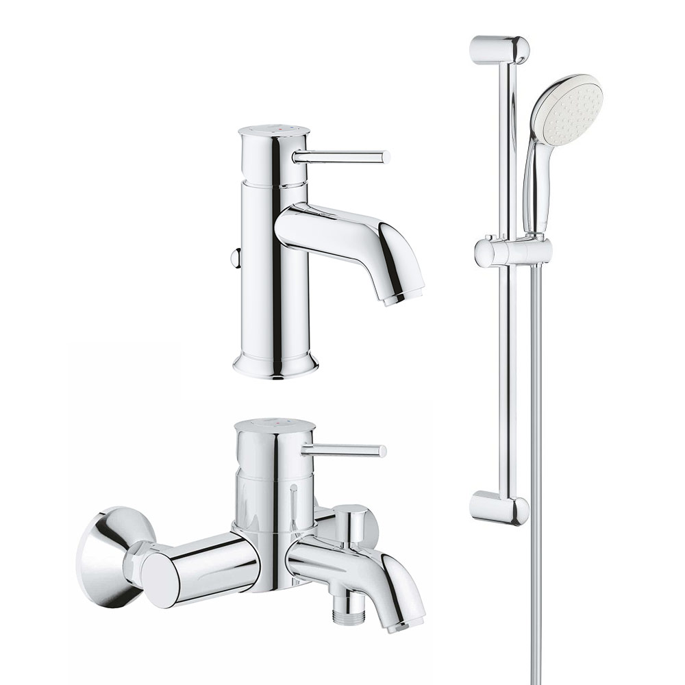 Set complet baterii baie 3 in1 Grohe Classic marimea S (2381000,23787000,27853001) (23810002378700027853001)