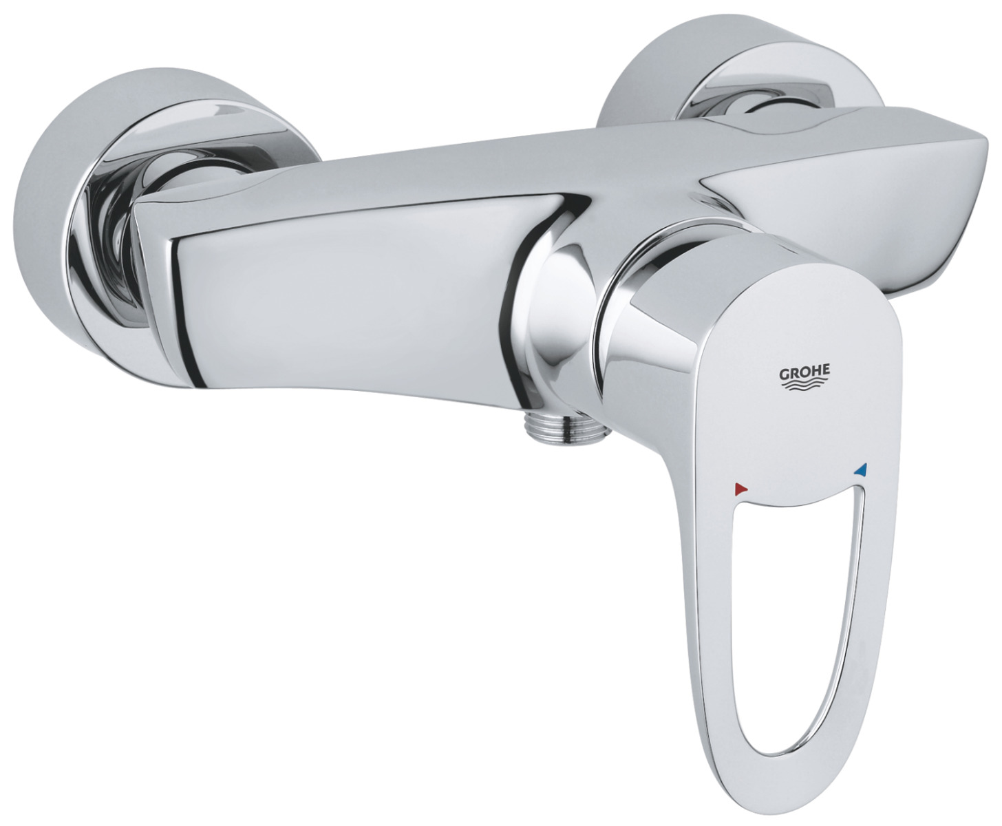 Baterie dus Grohe Europlus, montare pe perete,crom-33577001 baterii-lux.ro