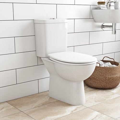 Set vas wc toaleta cu rezervor si capac softclose Grohe Bau Ceramic-39347000 baterii-lux
